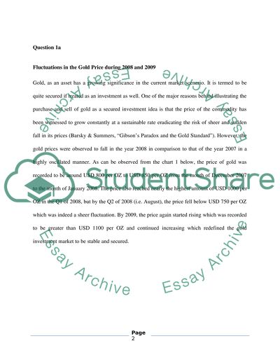 Research into Recent Developments in Gold Prices