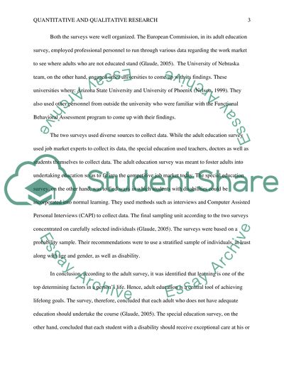 Quantitative and Qualitative Research