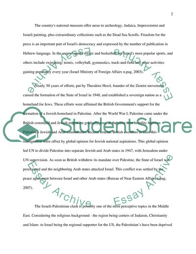 The Modern Israeli Culture