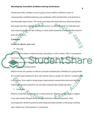 Developing Innovative Problem-Solving Techniques