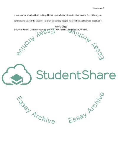 Giovannis Room: Social Alienation