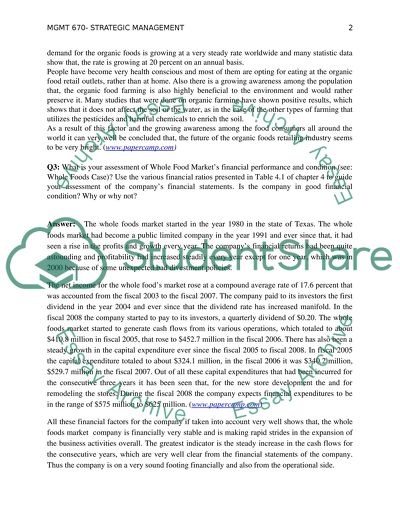 MGMT 670- STRATEGIC MANAGEMENT