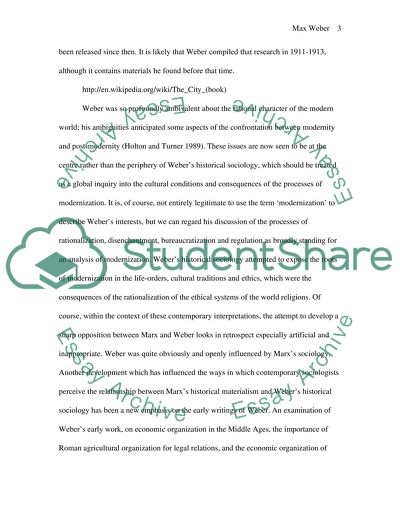 Sociology of Max Weber