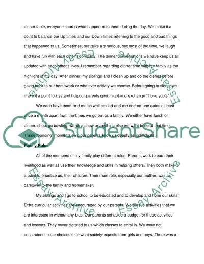 My Familys Culture and Traditions