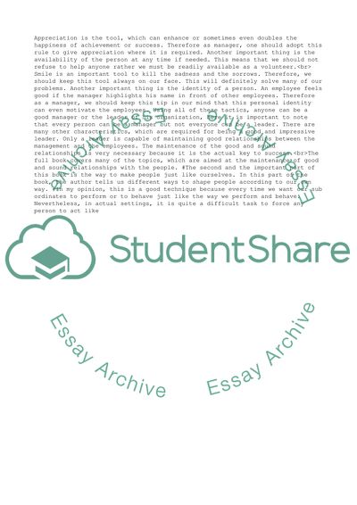 How to Win Friends and Influence People by Carnegie Dale