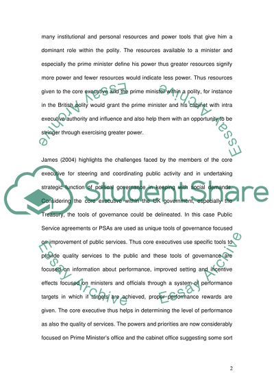 The Concept of the Core Executive