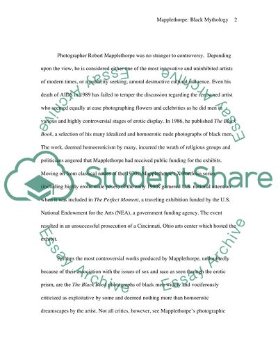 Photographer Robert Mapplethorpe