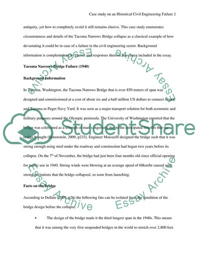 Historical Civil Engineering Failure