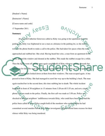 Silence While Being Murdered