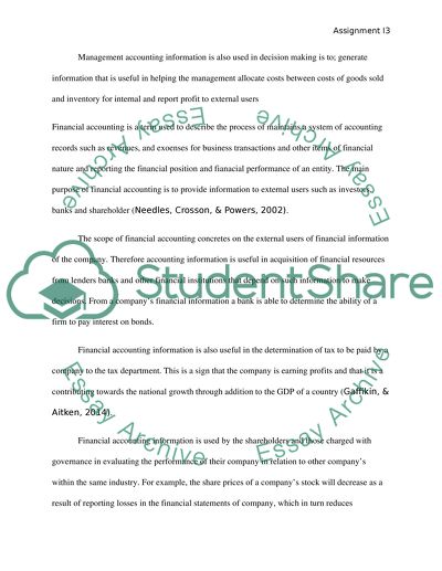 The Development of Accounting Theory