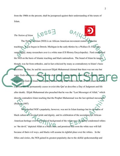 The Comparison of Nation of Islam and the Muslim Brotherhood