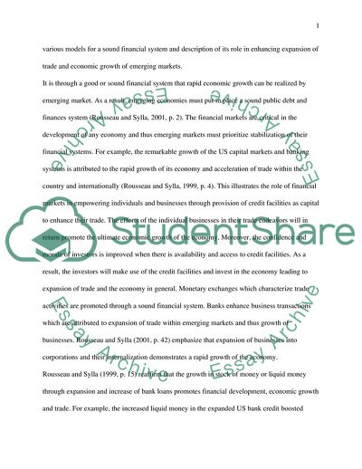 Lessons from Emerging Market Economies