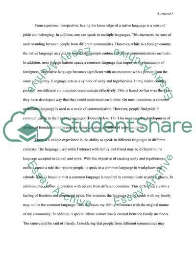 The Role and Significance of Language in Culture