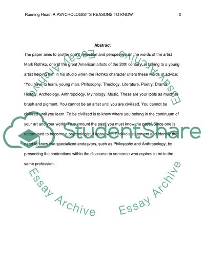 Psychologists Reasons to Know