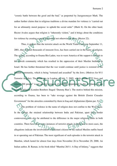 Religion and Violence