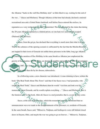 Analysis of Technique, a Theory of How Safe Area Gorazde by Joe Sacco
