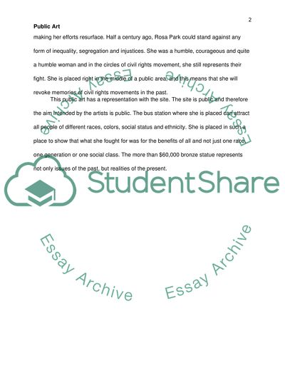 Rosa Parks Sculpture