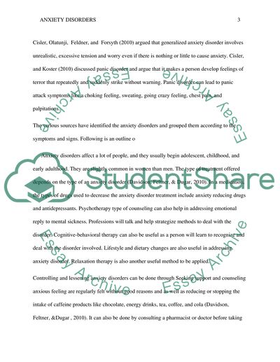 Controlling and Lessening Anxiety Disorders