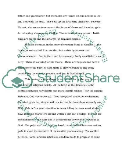 The Enuma Elish and Genesis Chapter 1