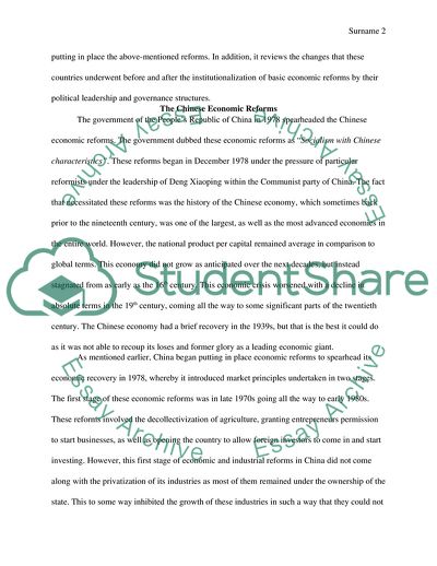 The Effect of Economic Reforms in China and India