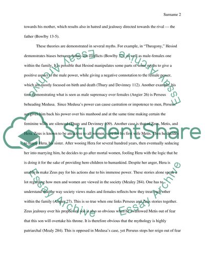 Being a family in Greek and Roman Mythological Period