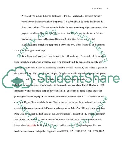 Restoring the Basilica of Saint Francis in Assisi