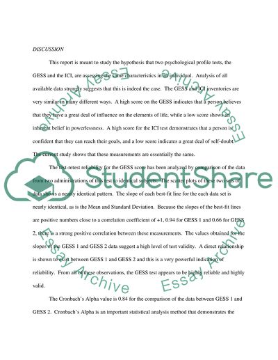 Psychological Profile Tests