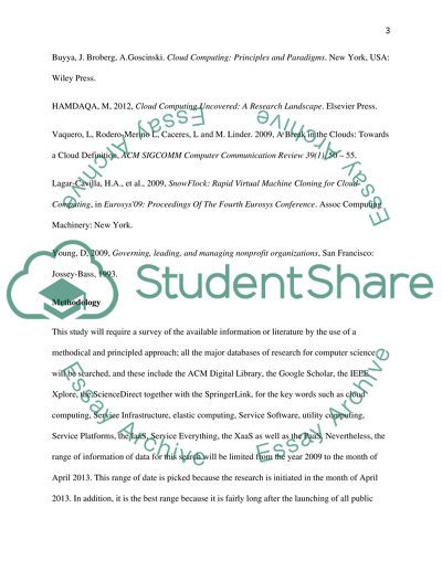 Research Agenda in Cloud Computing