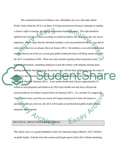 Patient Protection and Affordable Care Act