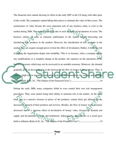 The 2008 Financial Crisis: Causes and Consequences