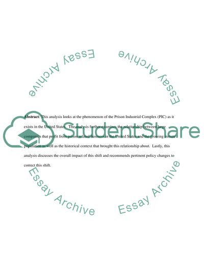 The Parasite of the Prison Industrial Complex