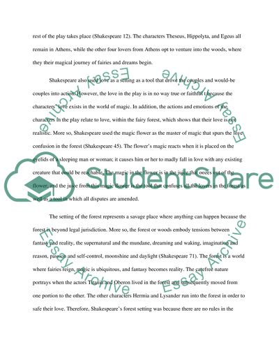 A Mid Summers Nights Dream by William Shakespeare