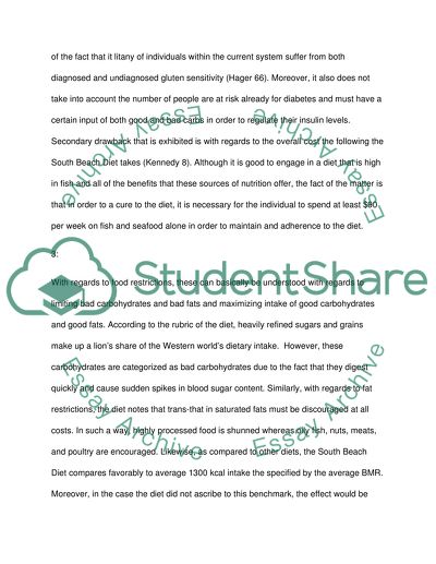 The Effect of South Beach Diet