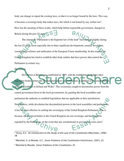 Politics and Parliament in Britain