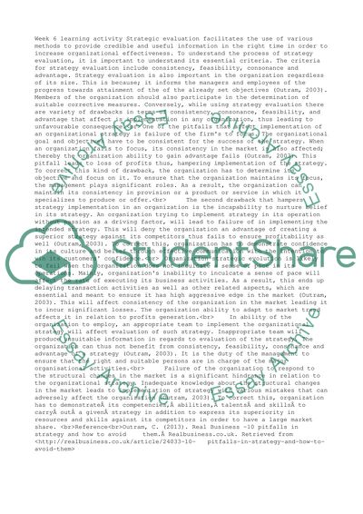 Week 6 learning activity