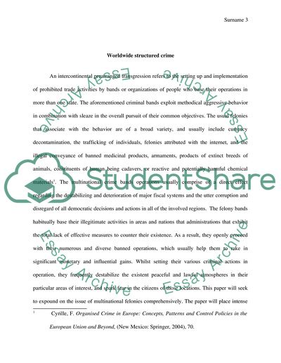 Transnational Organized Crime and the Countering Strategies of the United States