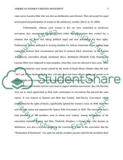 American Womens Rights Movement