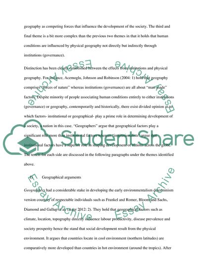 Institutions as the Fundamental Cause of Long-Run Growth