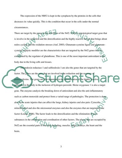 Propionate and Expression of NRF2