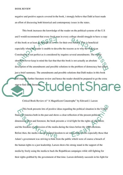 Analysis of How Democratic Is the American Constitution Book by Robert A. Dahl