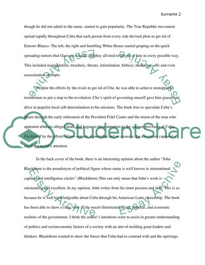 John Blackthron, I, Che Guevara