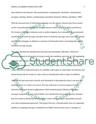 Email Classification Data Set Intelligent System