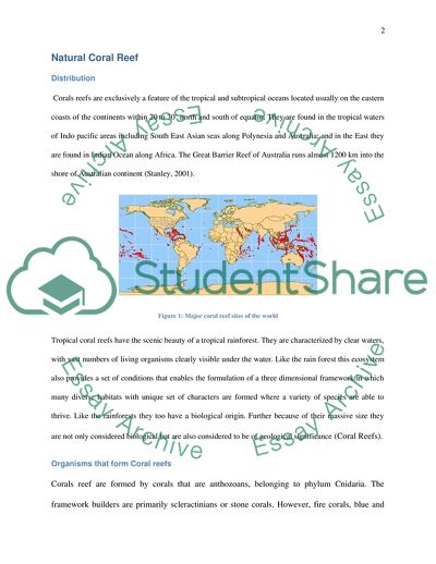 Natural Versus Artificial Coral Reefs