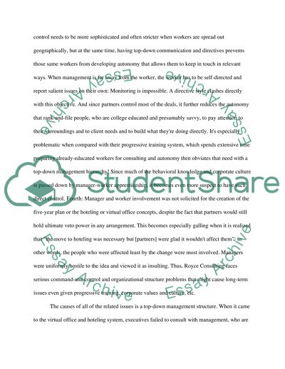 Study Case It isnt so simple: Infrastructure Change At Royce Consulting