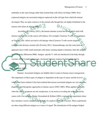 Tumour Associated Antigens