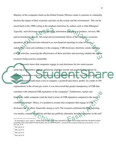 Responsibility Towards the Society and the Environment