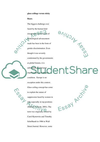 Corporate Glass Ceilings for Women Based on Their Mere Potential to Get Married and/or Bare Children