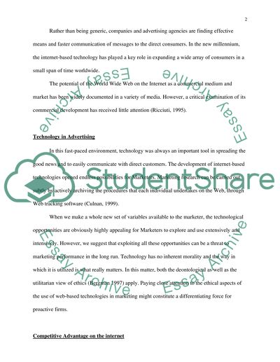 Advertising Technologies in the New Millennium