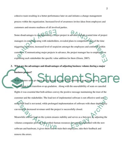 Project Management & Strategic Planning - Case Study -- [S6]