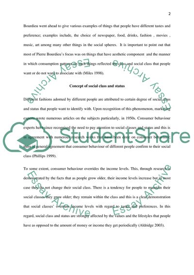 Consumer tastes and habits